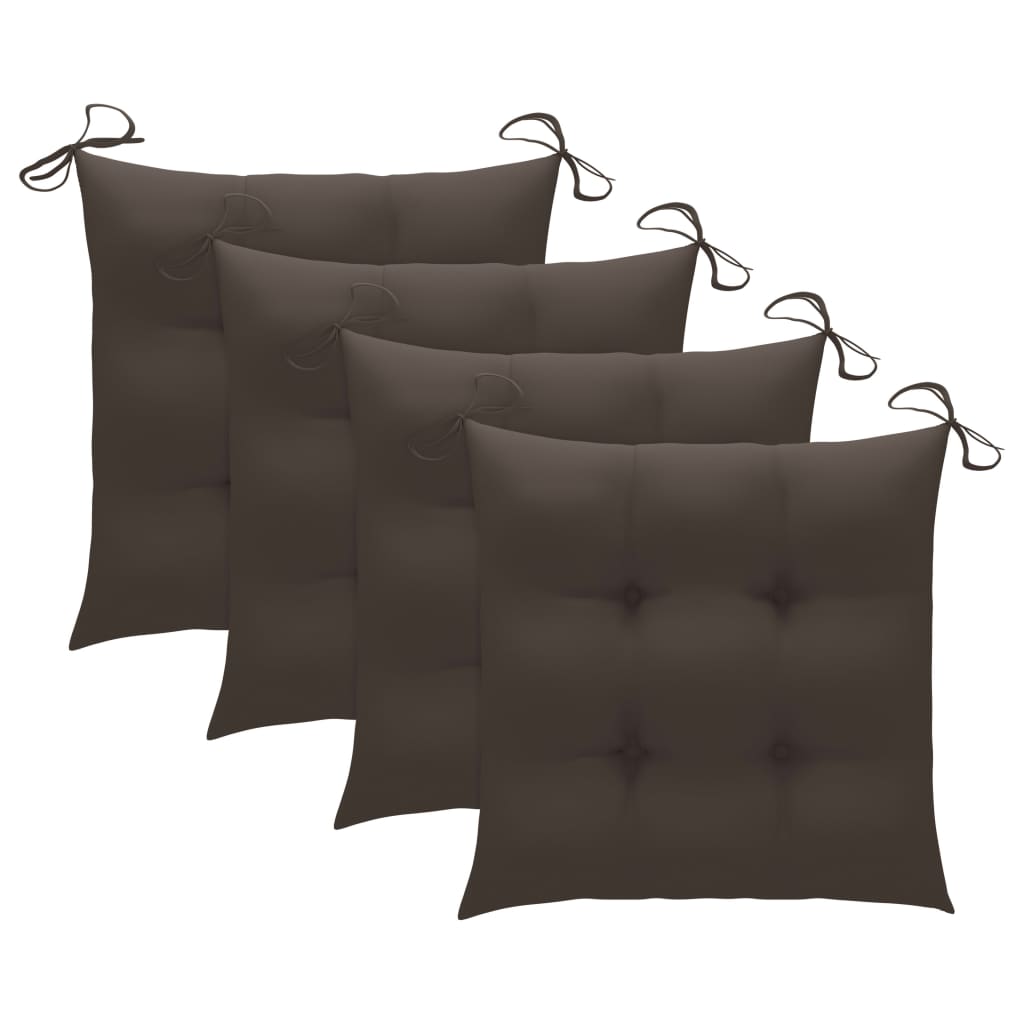 Set mobilier de exterior pliabil, cu perne, 5 piese, bambus GartenMobel Dekor