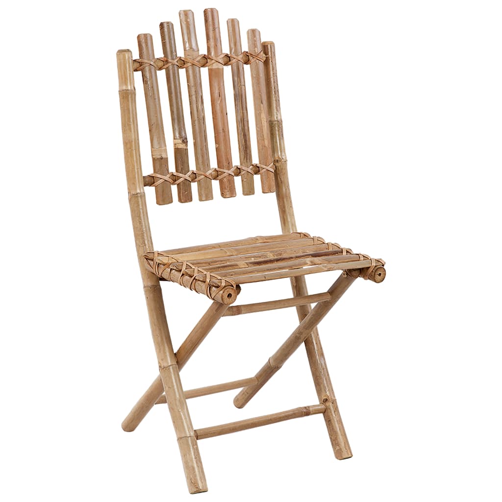 Set mobilier de exterior pliabil, cu perne, 5 piese, bambus GartenMobel Dekor