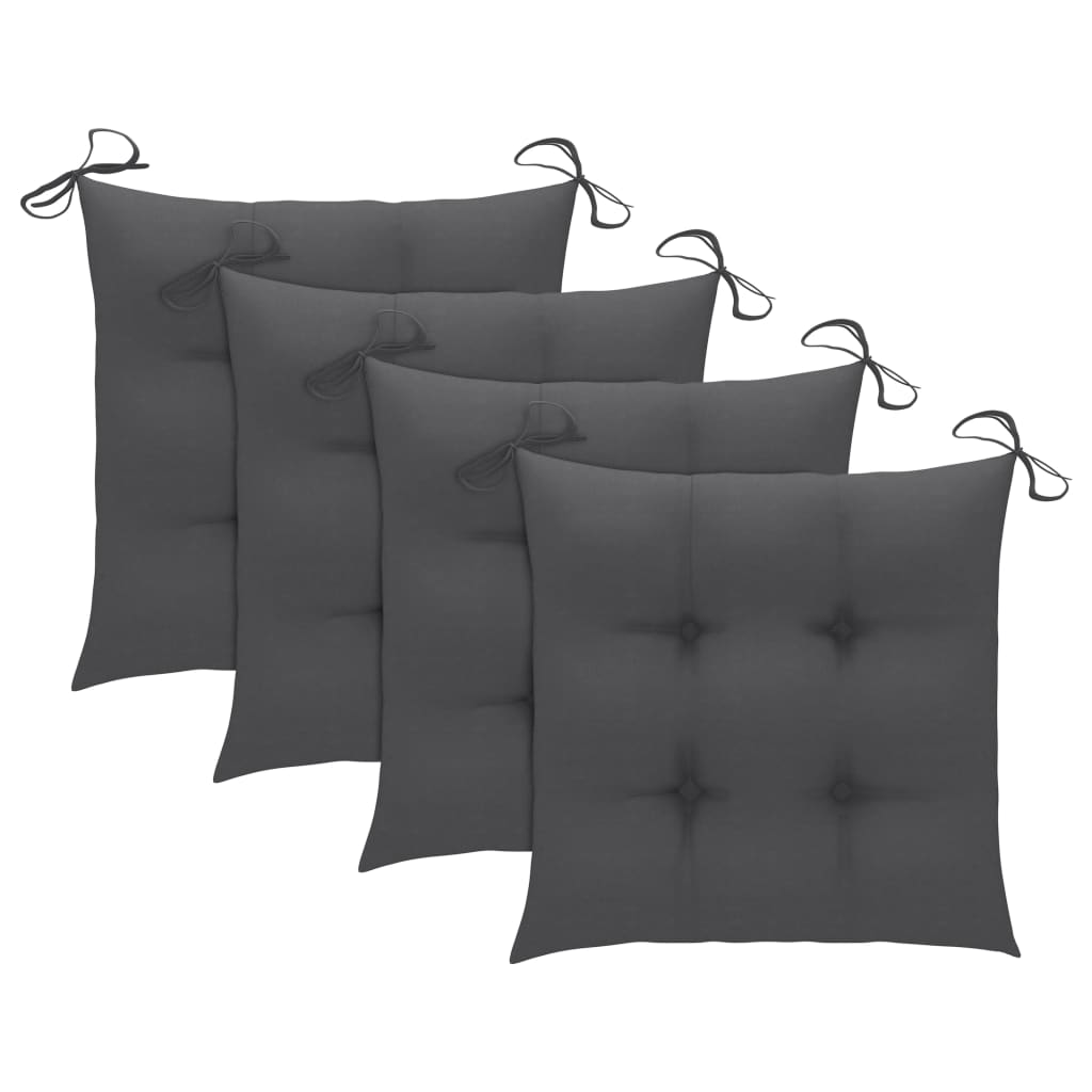 Set mobilier de exterior pliabil, cu perne, 5 piese, bambus GartenMobel Dekor