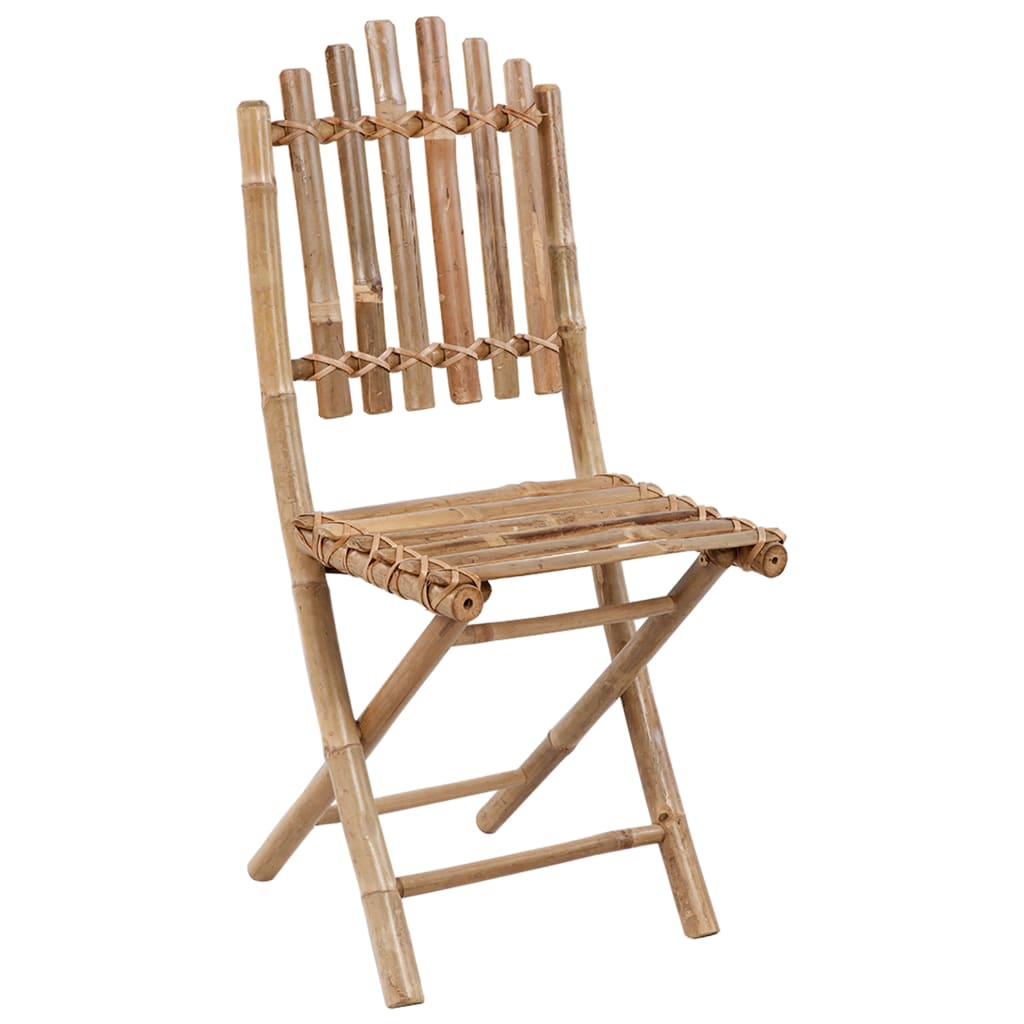 Set mobilier de exterior pliabil, cu perne, 5 piese, bambus GartenMobel Dekor