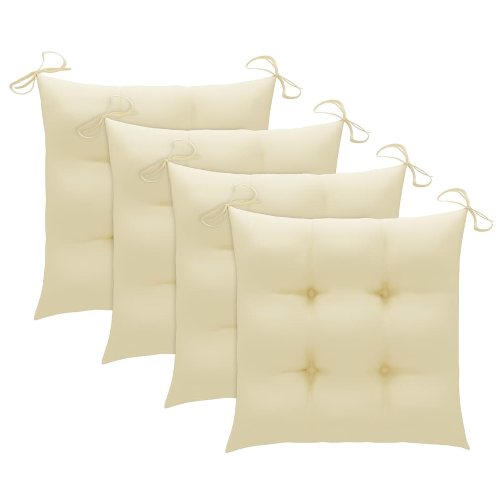 Set mobilier de exterior pliabil, cu perne, 5 piese, bambus GartenMobel Dekor