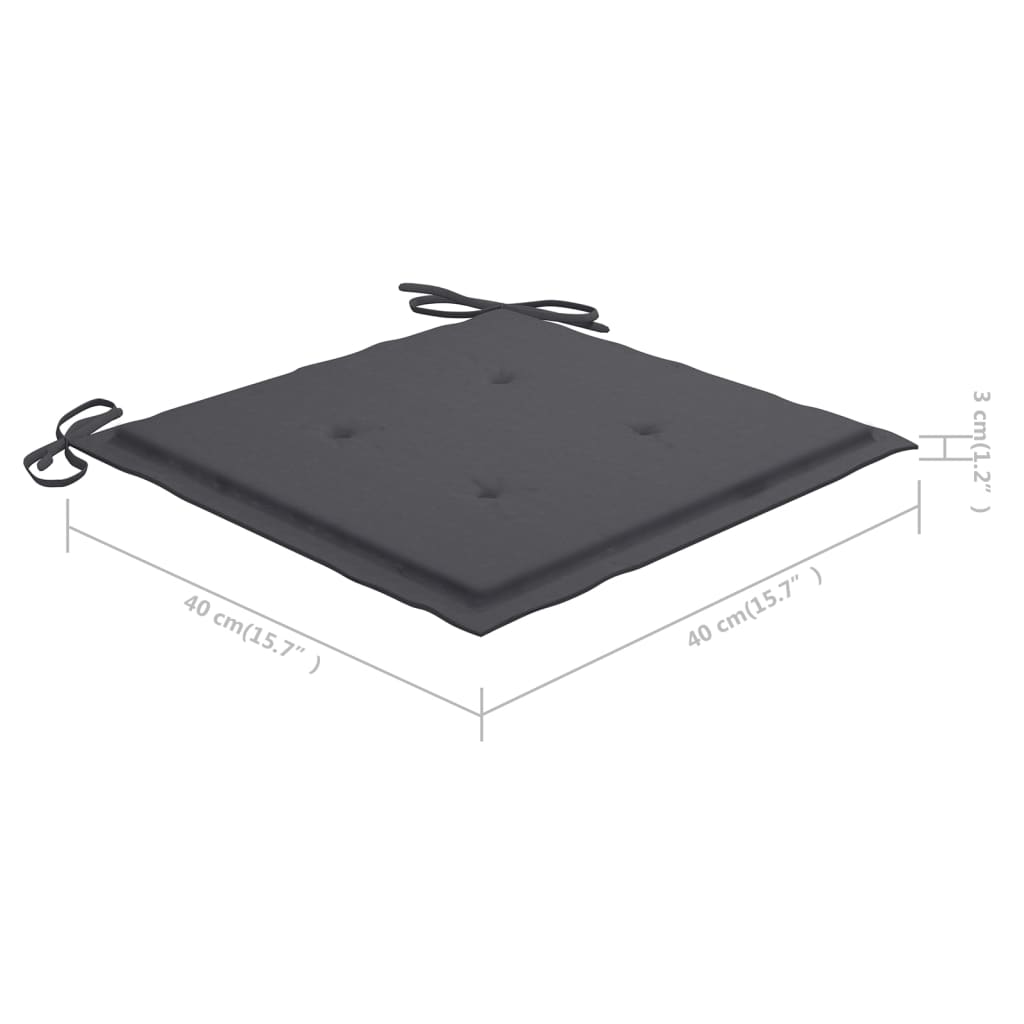 Set mobilier de exterior pliabil, cu perne, 5 piese, bambus GartenMobel Dekor