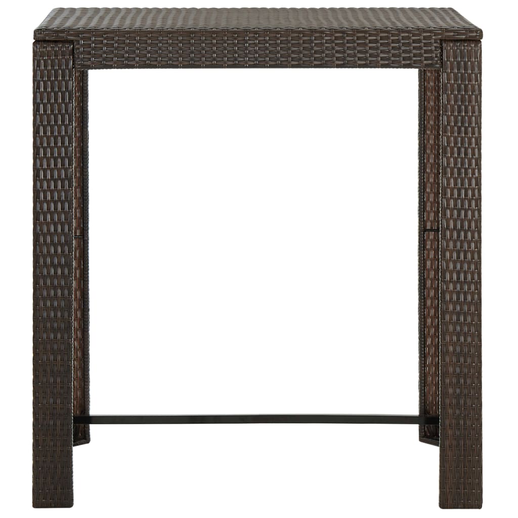 Set mobilier bar de grădină cu perne, 7 piese, maro, poliratan GartenMobel Dekor