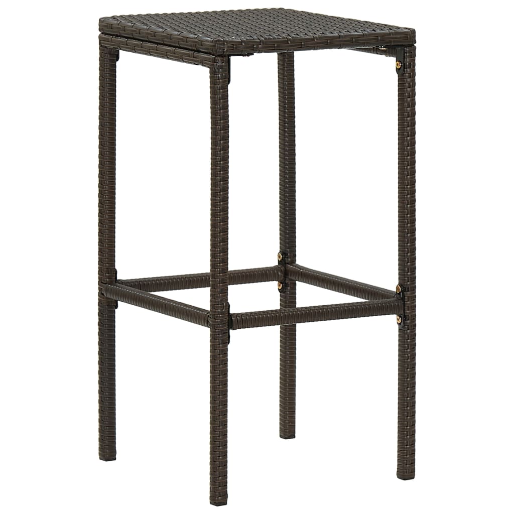 Set mobilier bar de grădină cu perne, 7 piese, maro, poliratan GartenMobel Dekor