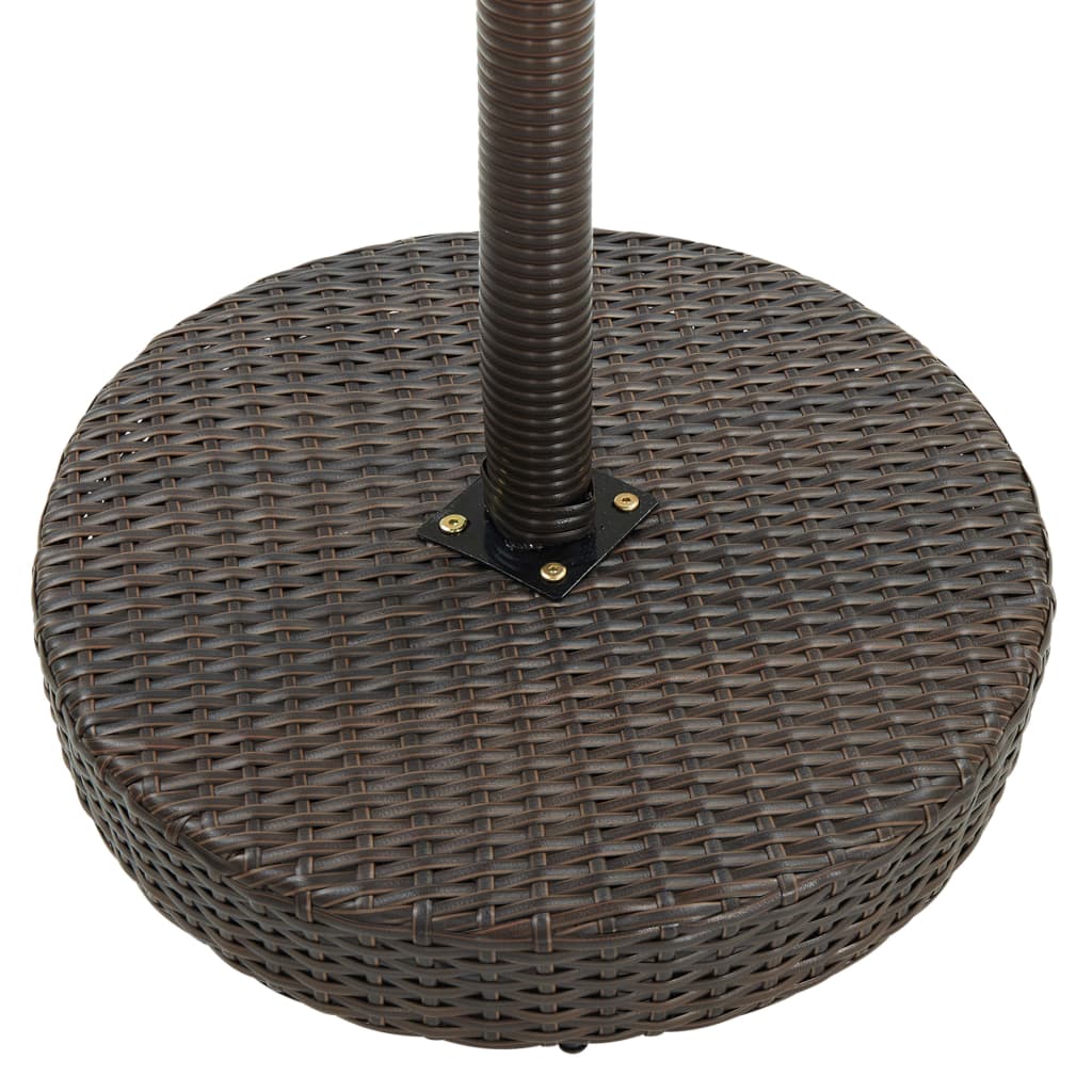 Set mobilier de bar de grădină, 3 piese, maro, poliratan GartenMobel Dekor