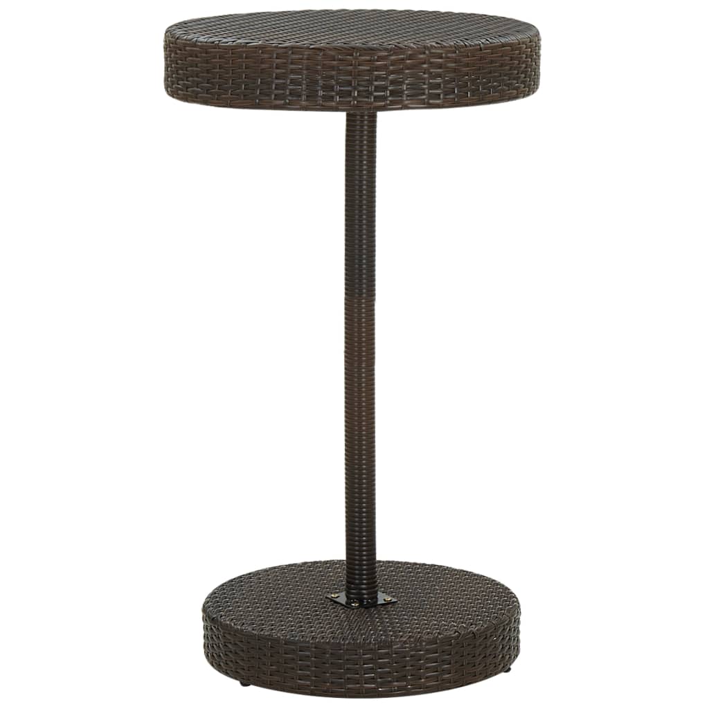 Set mobilier de bar de grădină, 3 piese, maro, poliratan GartenMobel Dekor