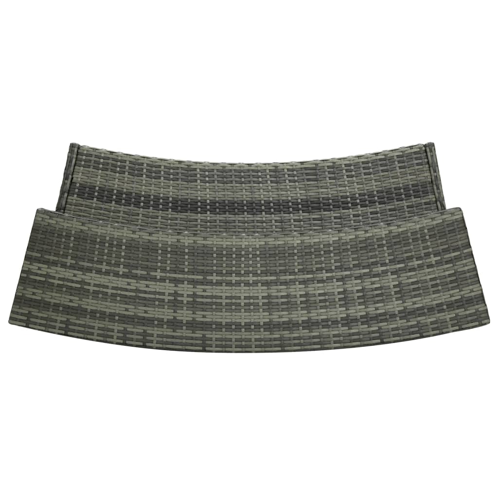 Set mobilier bar de grădină cu perne, 4 piese, gri GartenMobel Dekor