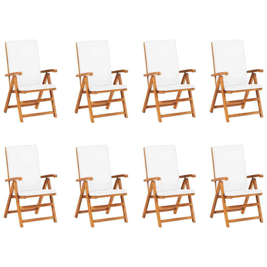 Set mobilier de grădină cu perne, 9 piese, lemn masiv tec GartenMobel Dekor