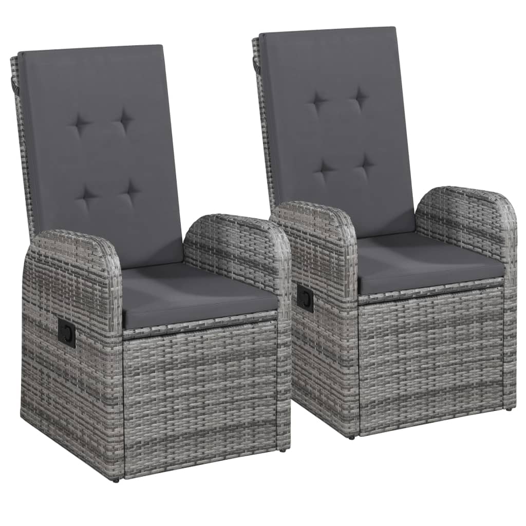 Set mobilier de grădină, 3 piese, gri GartenMobel Dekor