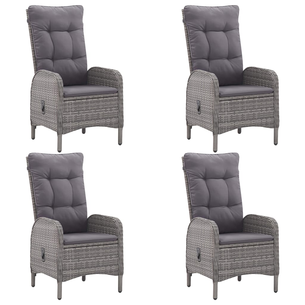 Set mobilier de grădină, 5 piese, gri GartenMobel Dekor