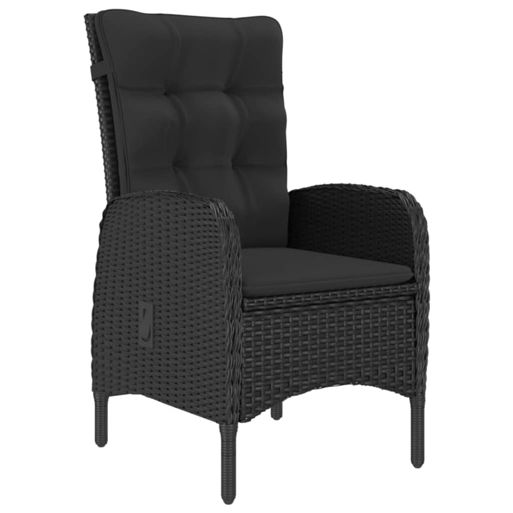 Set mobilier de grădină, 5 piese, negru GartenMobel Dekor
