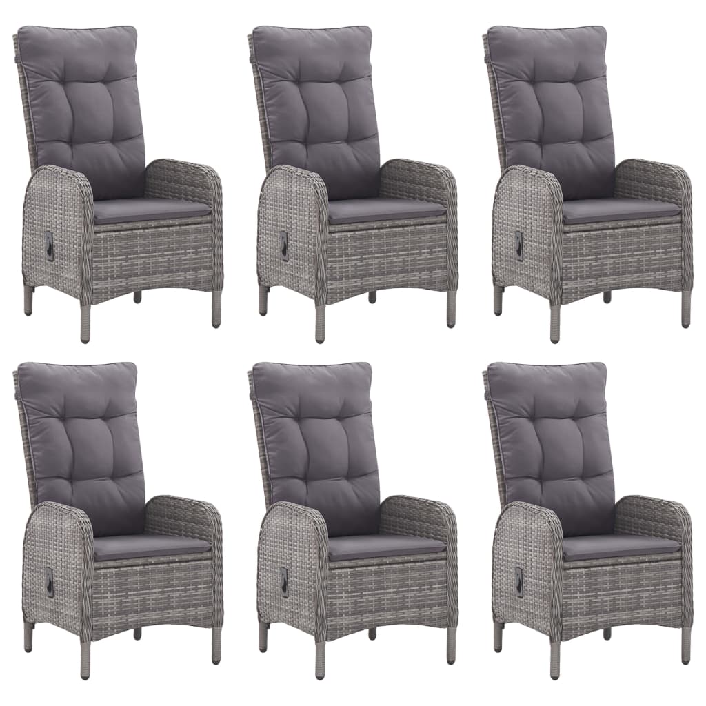 Set mobilier pentru grădină, 7 piese, gri GartenMobel Dekor
