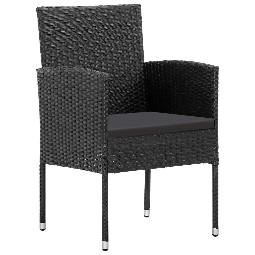 Set mobilier de grădină, 9 piese, negru GartenMobel Dekor