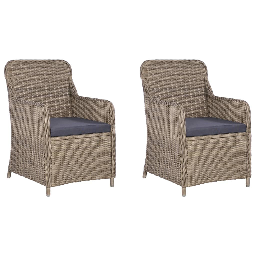 Set de masă pentru grădină, 3 piese, maro GartenMobel Dekor