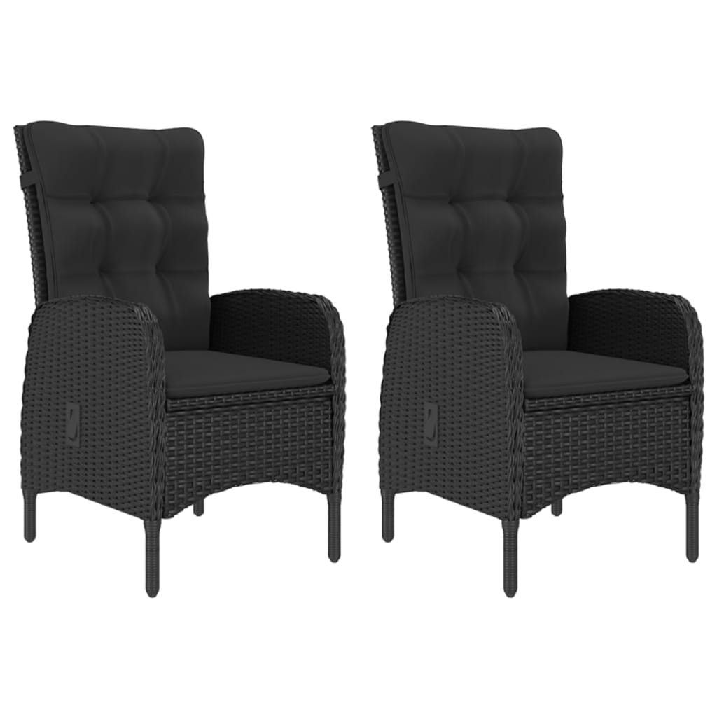 Set mobilier de grădină, 3 piese, negru GartenMobel Dekor