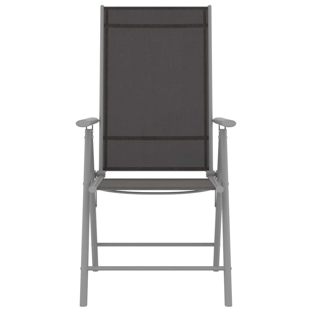 Set mobilier bistro, 3 piese, argintiu, aluminiu și textilenă GartenMobel Dekor