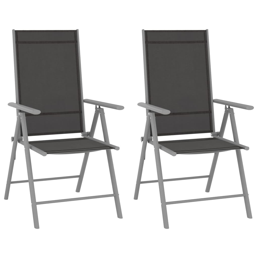 Set mobilier bistro, 3 piese, argintiu, aluminiu și textilenă GartenMobel Dekor