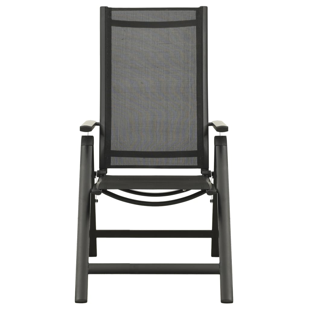 Set mobilier bistro, 3 piese, negru și antracit GartenMobel Dekor