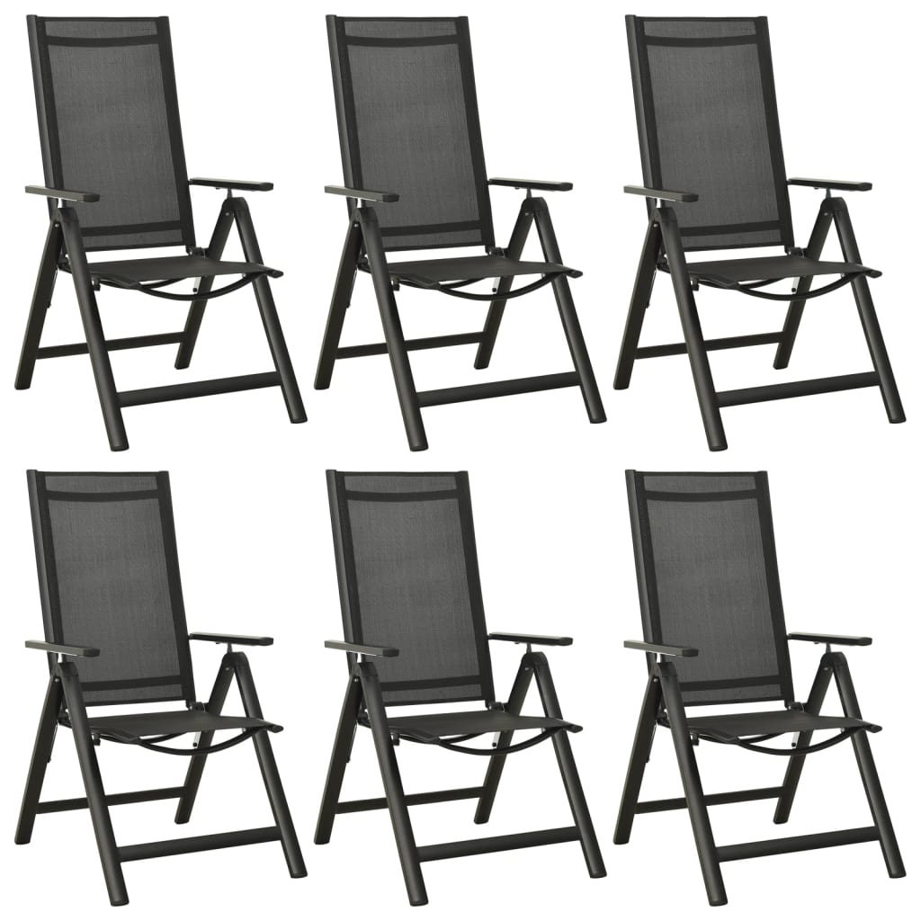 Set mobilier de grădină, 7 piese, antracit, aluminiu GartenMobel Dekor