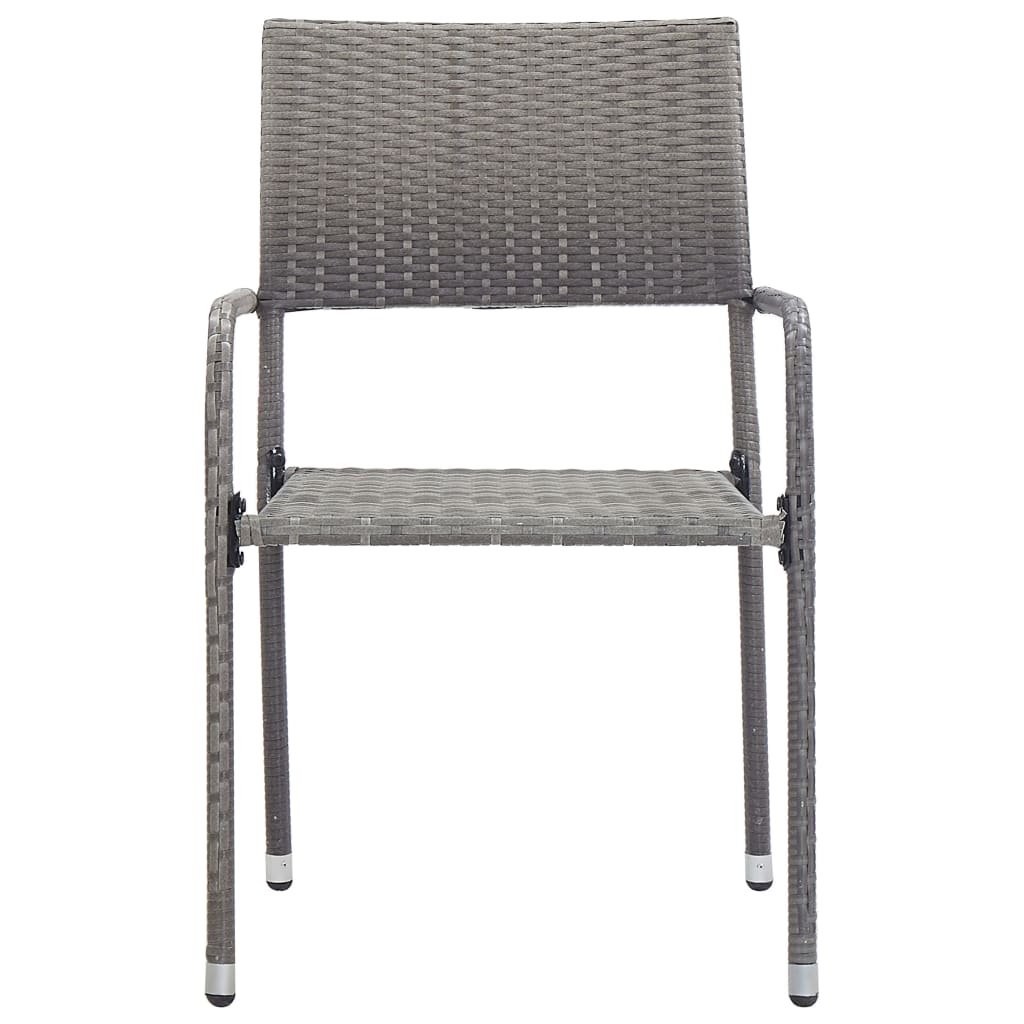 Set mobilier de grădină, 3 piese, gri, poliratan GartenMobel Dekor