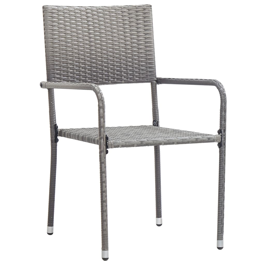 Set mobilier de grădină, 3 piese, gri, poliratan GartenMobel Dekor