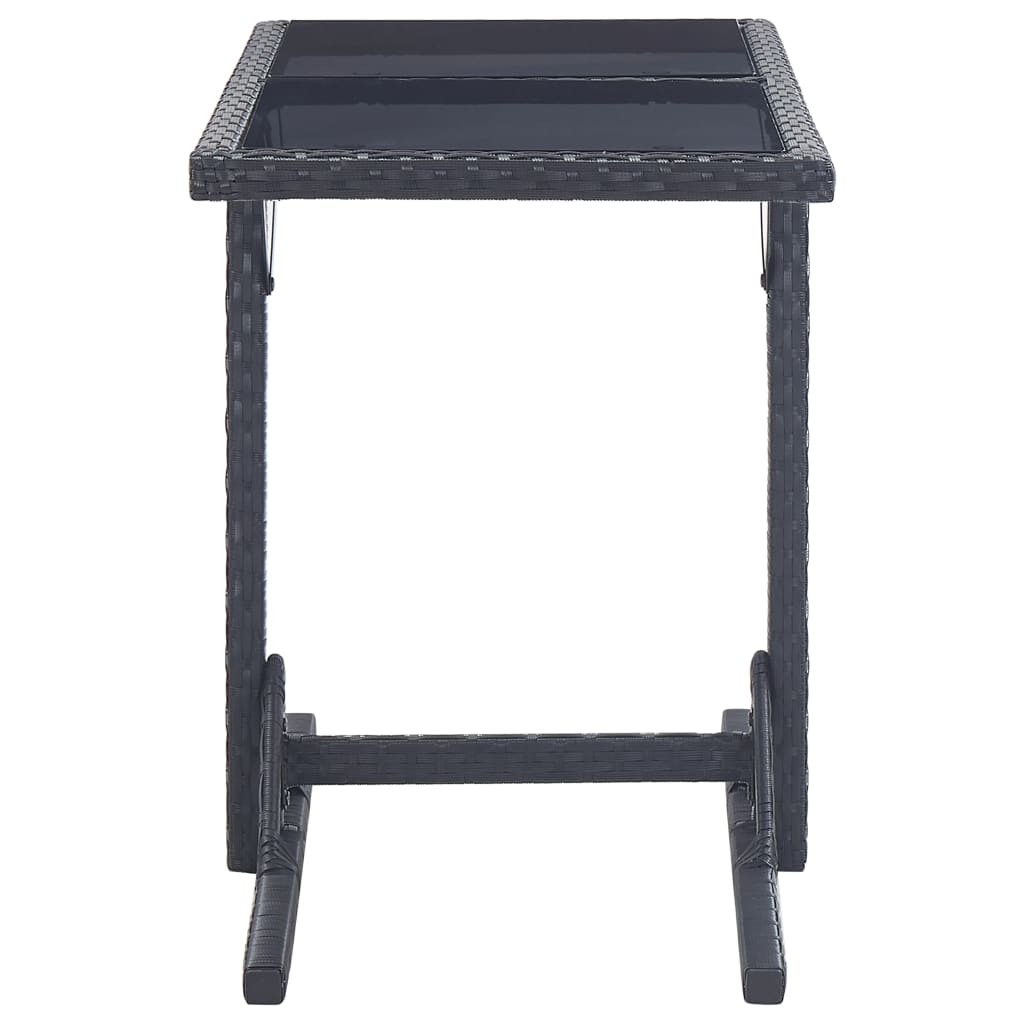 Set mobilier de grădină, 3 piese, negru GartenMobel Dekor