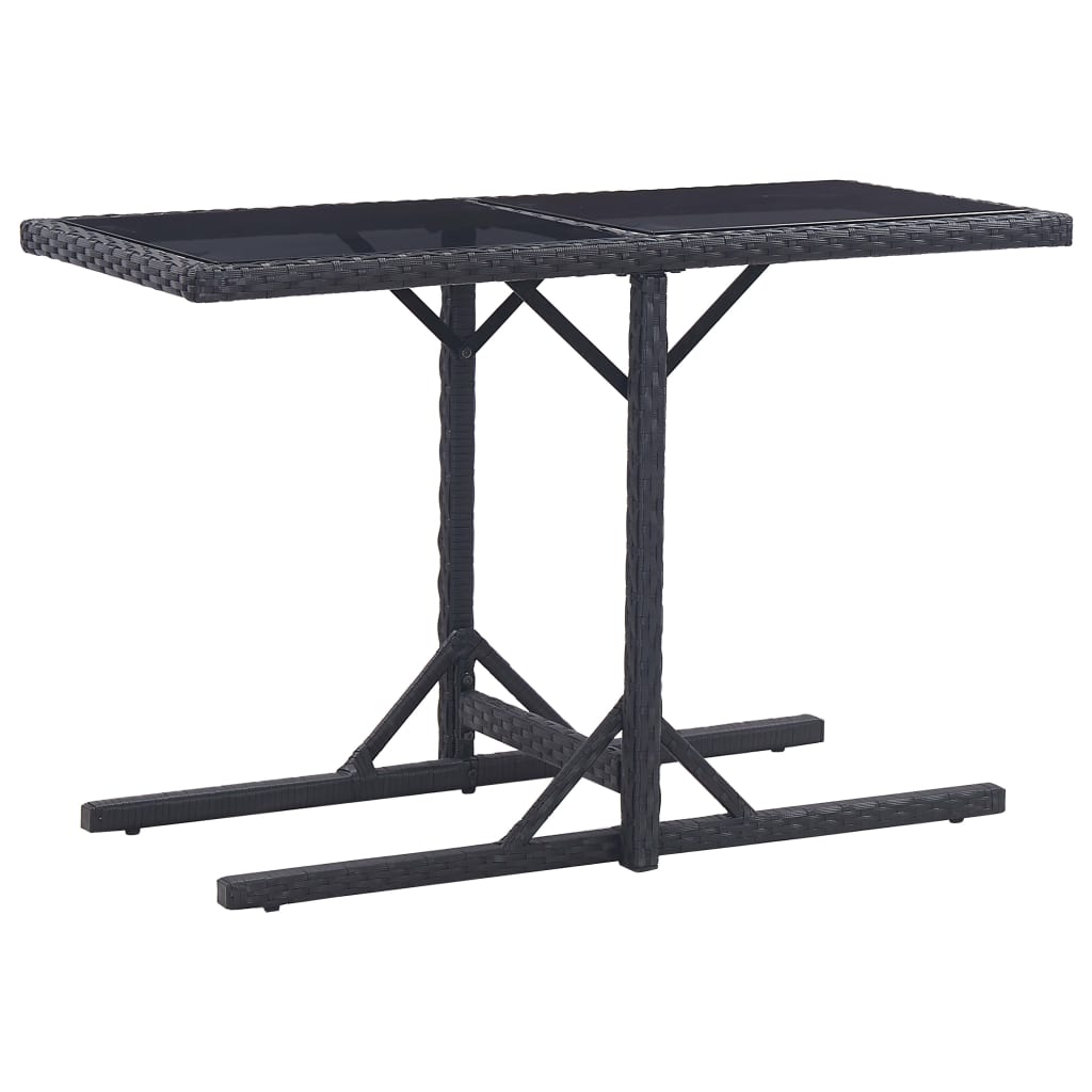 Set mobilier de grădină, 3 piese, negru GartenMobel Dekor