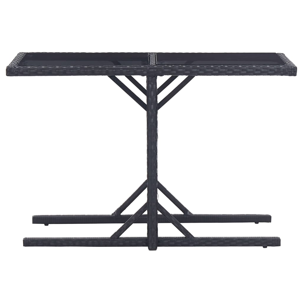Set mobilier de grădină, 3 piese, negru GartenMobel Dekor