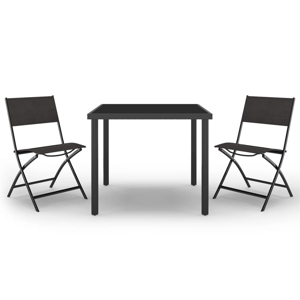 Set mobilier de exterior, 3 piese, oțel GartenMobel Dekor