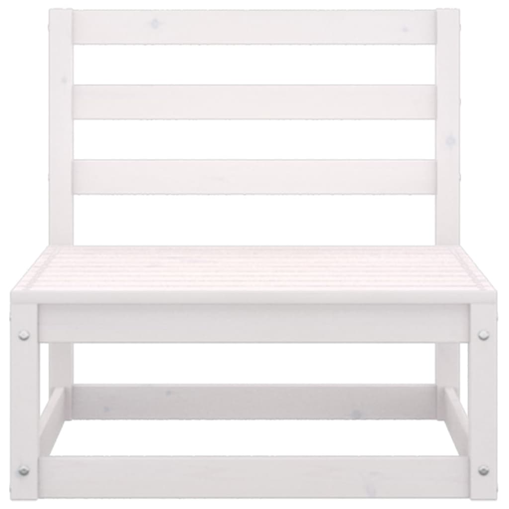 Set mobilier de grădină cu 4 locuri, alb, lemn masiv de pin GartenMobel Dekor