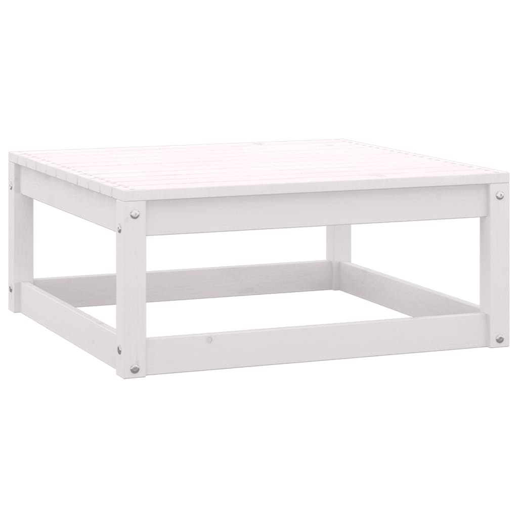 Set mobilier de grădină, 8 piese, alb, lemn masiv de pin GartenMobel Dekor