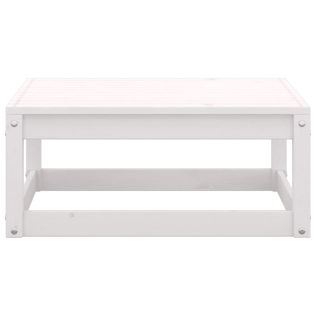 Set mobilier de grădină, 8 piese, alb, lemn masiv de pin GartenMobel Dekor