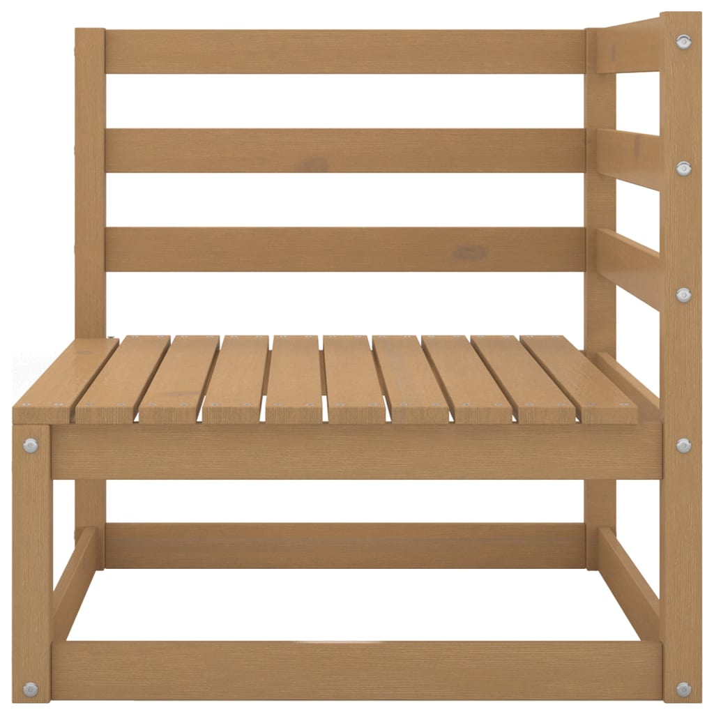 Set mobilier de grădină, 9 piese, maro miere, lemn masiv de pin GartenMobel Dekor