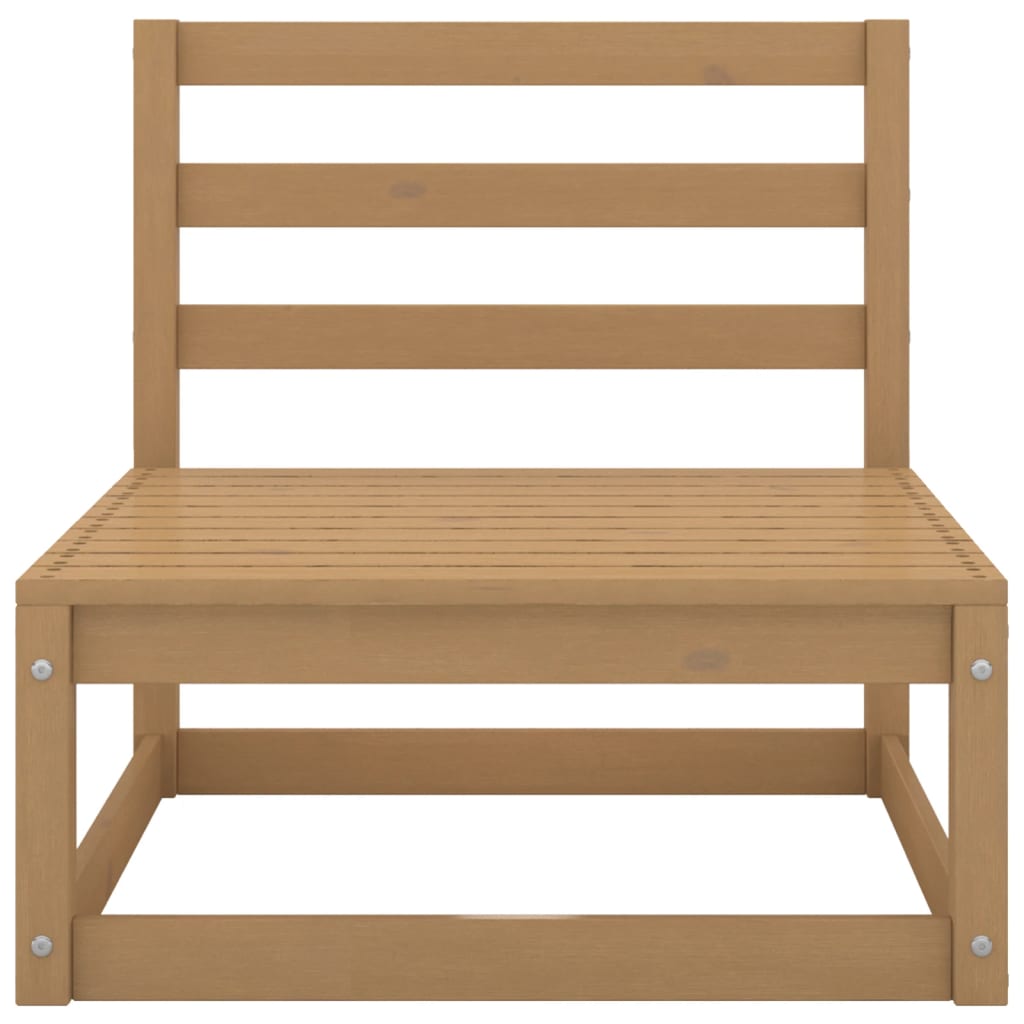 Set mobilier de grădină, 10 piese, maro miere, lemn masiv pin GartenMobel Dekor