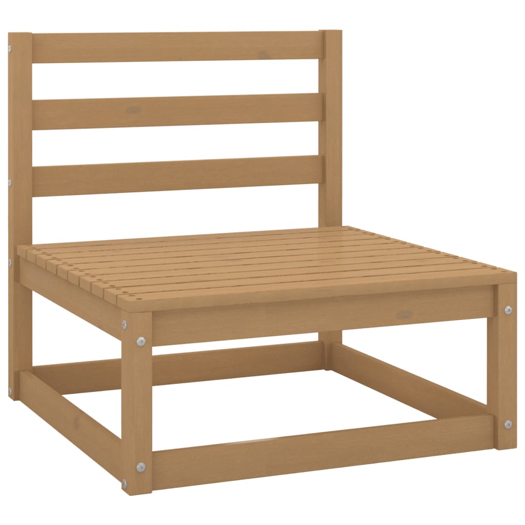 Set mobilier de grădină, 10 piese, maro miere, lemn masiv pin GartenMobel Dekor