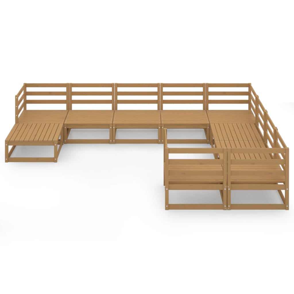 Set mobilier de grădină, 10 piese, lemn masiv de pin GartenMobel Dekor