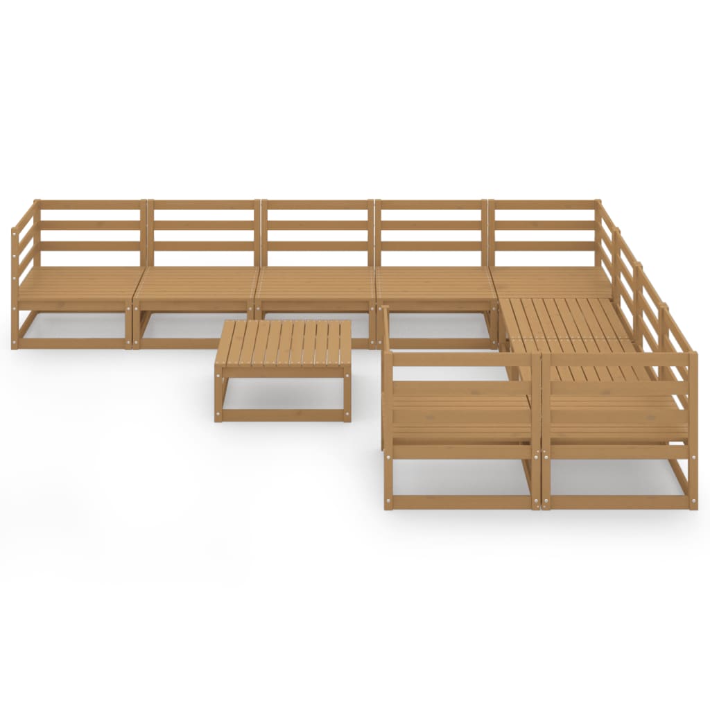 Set mobilier de grădină, 10 piese, lemn masiv de pin GartenMobel Dekor