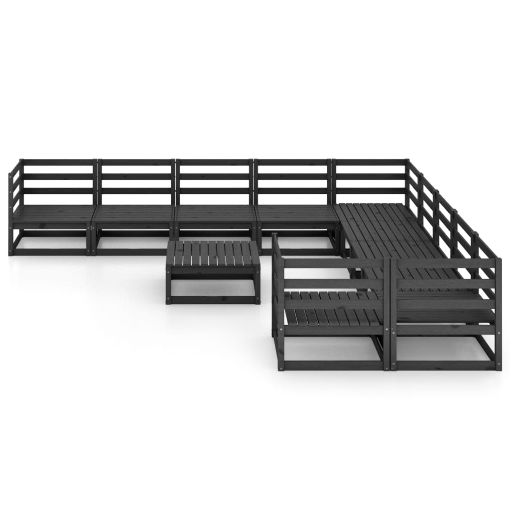 Set mobilier de grădină, 11 piese, lemn masiv de pin GartenMobel Dekor
