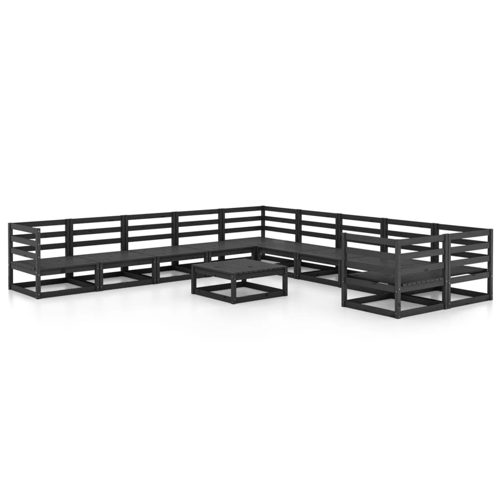 Set mobilier de grădină, 11 piese, lemn masiv de pin GartenMobel Dekor