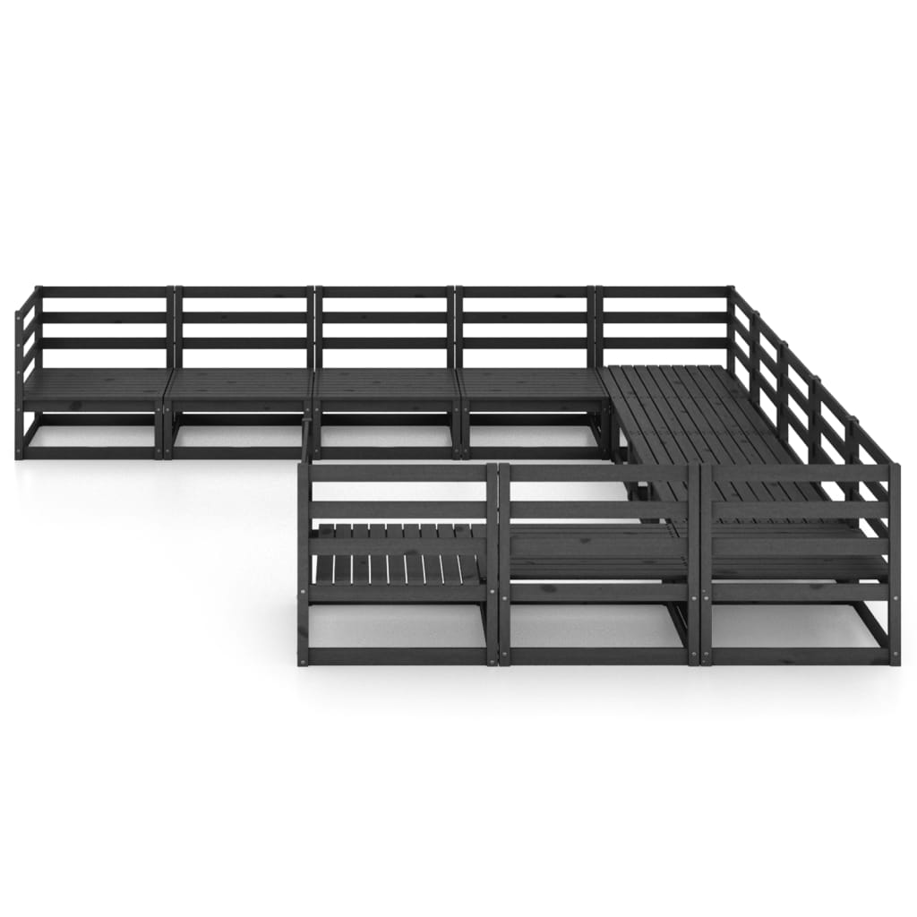 Set mobilier de grădină, 11 piese, lemn masiv de pin GartenMobel Dekor