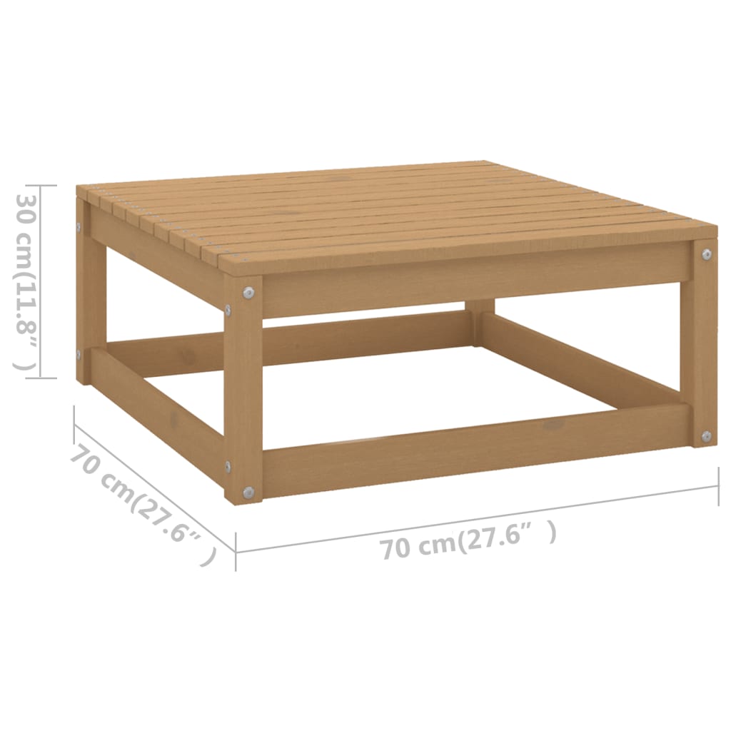 Set mobilier de grădină, 11 piese, lemn masiv de pin GartenMobel Dekor