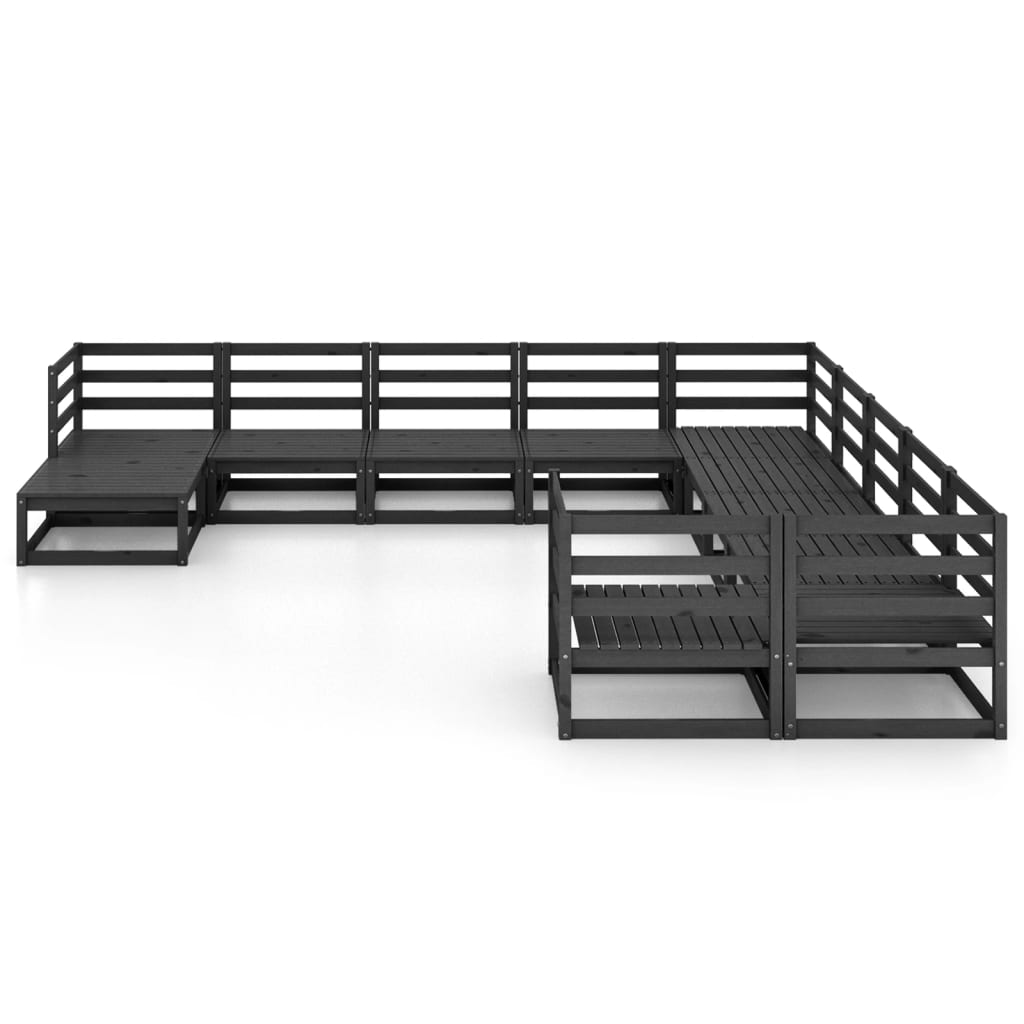 Set mobilier de grădină, 11 piese, lemn masiv de pin GartenMobel Dekor