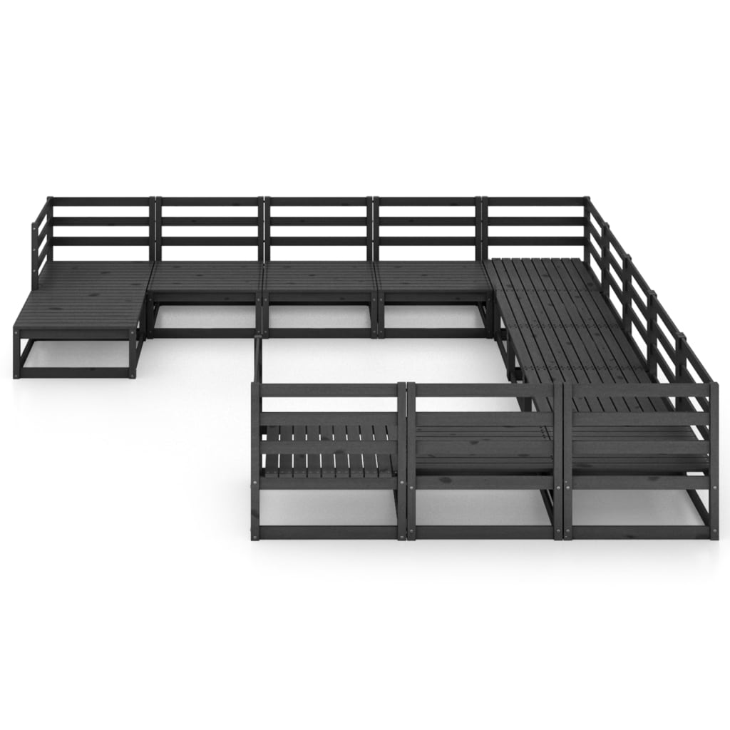 Set mobilier de grădină, 12 piese, lemn masiv de pin GartenMobel Dekor