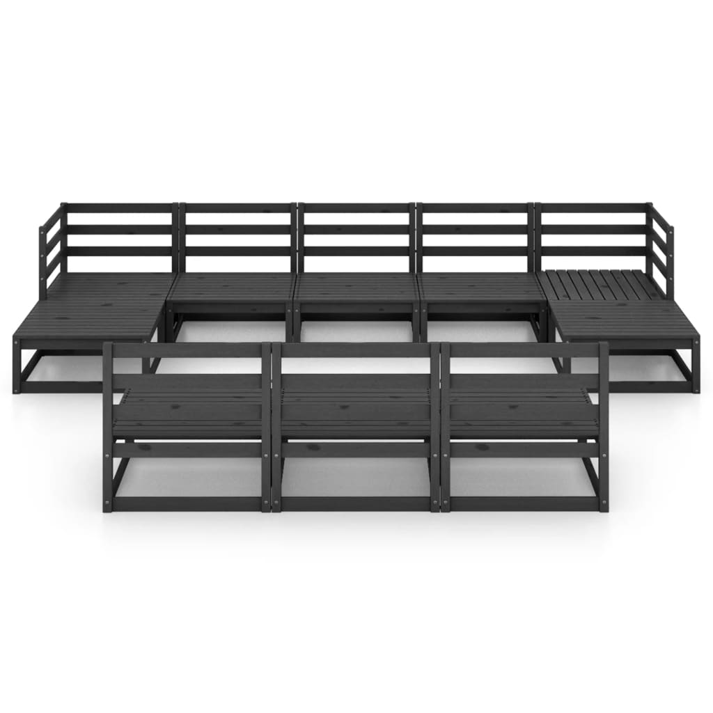 Set mobilier de grădină, 10 piese, lemn masiv de pin GartenMobel Dekor