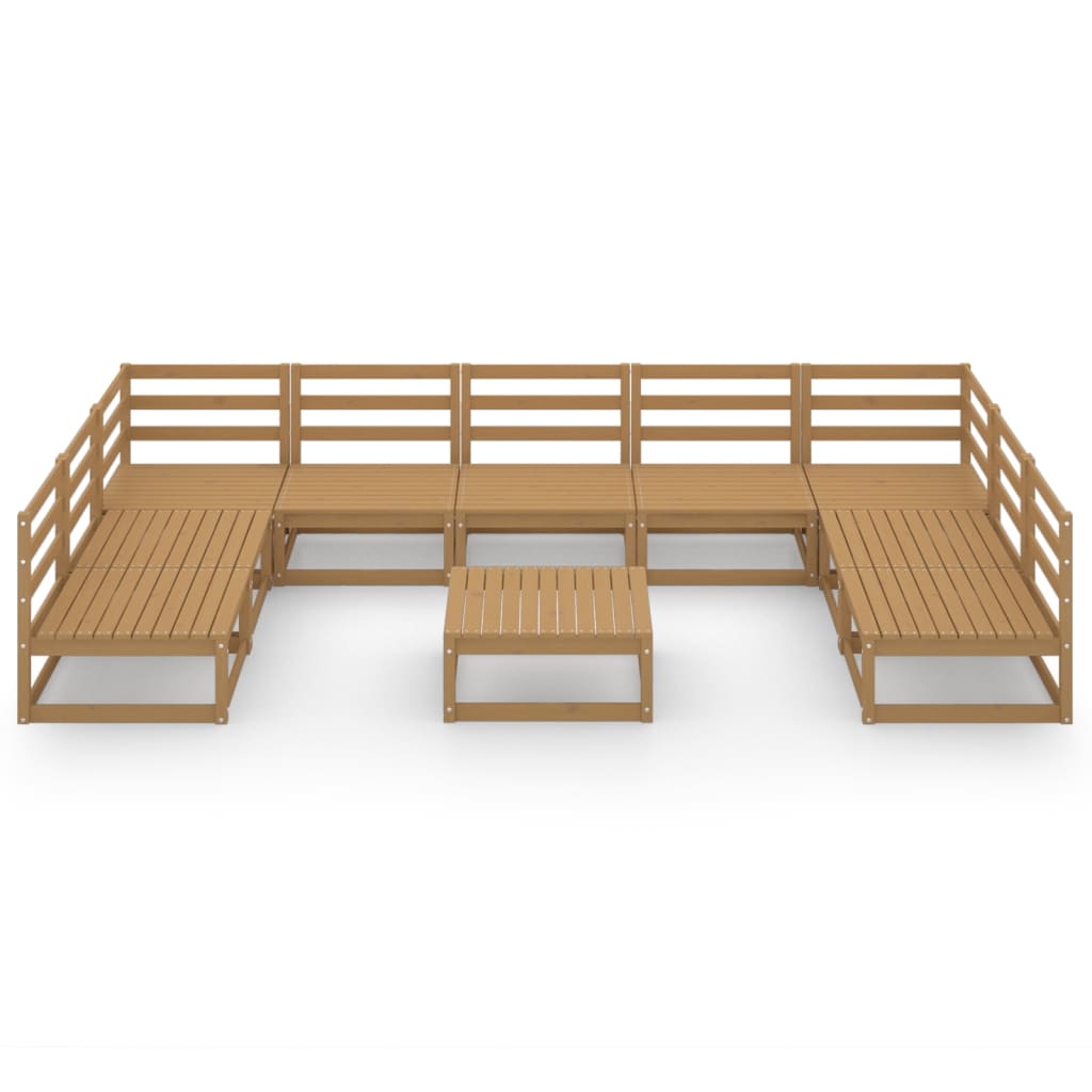 Set mobilier de grădină, 10 piese, lemn masiv pin GartenMobel Dekor