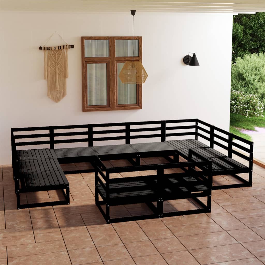 Set mobilier de grădină, 11 piese, lemn masiv de pin GartenMobel Dekor