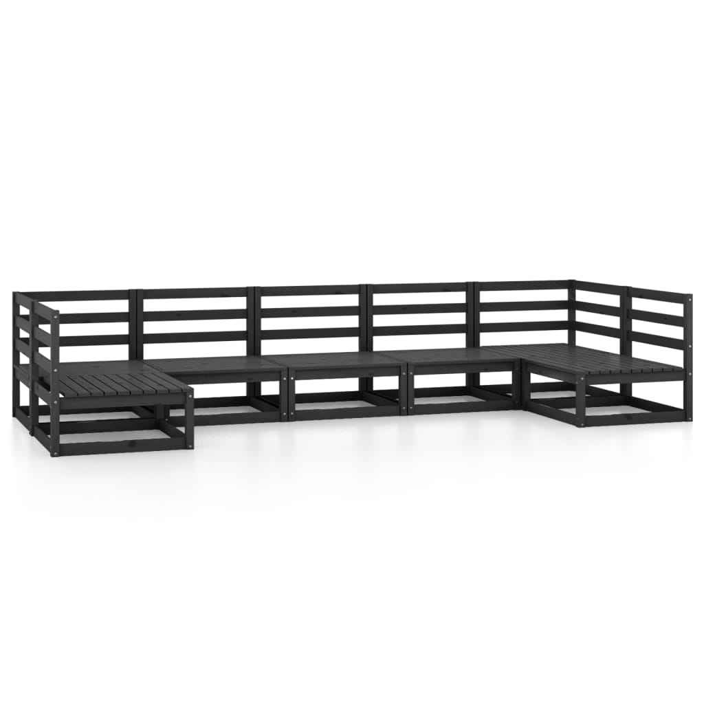 Set mobilier de grădină, 7 piese, lemn masiv de pin GartenMobel Dekor