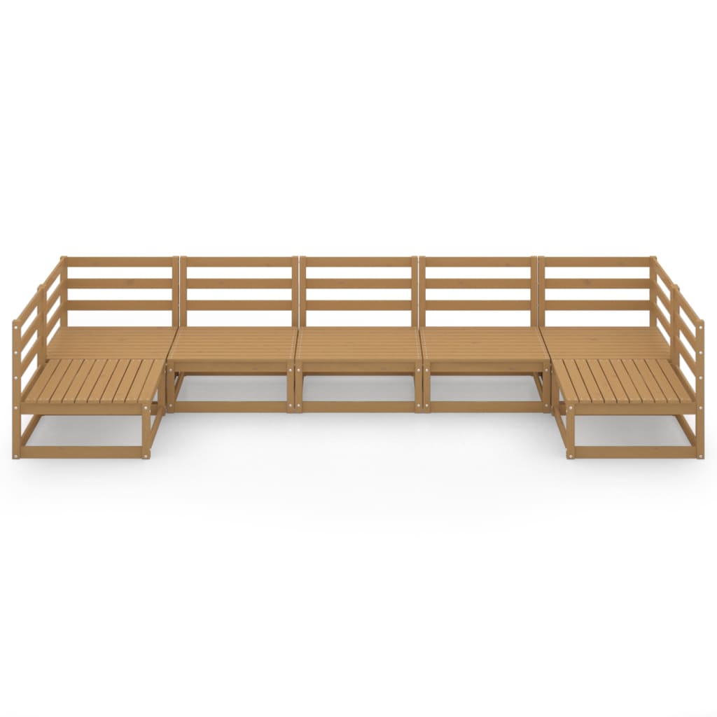 Set mobilier de grădină, 7 piese, lemn masiv de pin GartenMobel Dekor