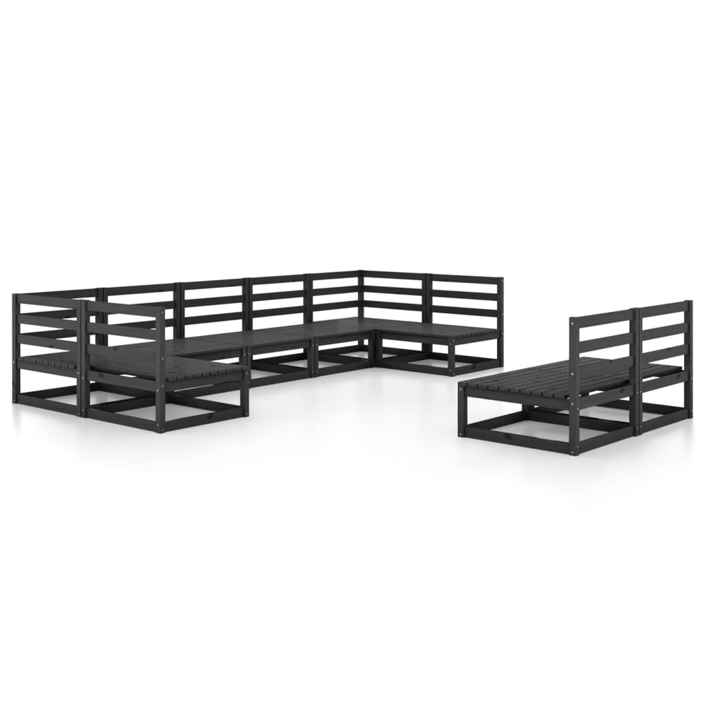 Set mobilier de grădină, 9 piese, lemn masiv de pin GartenMobel Dekor