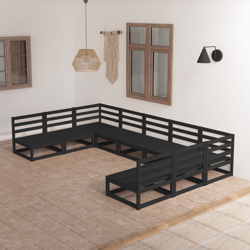 Set mobilier de grădină, 9 piese, lemn masiv de pin GartenMobel Dekor